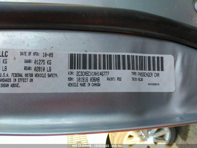 Chrysler 300 Touring Signature 2010 2C3CA5CV1AH146777 Image 9