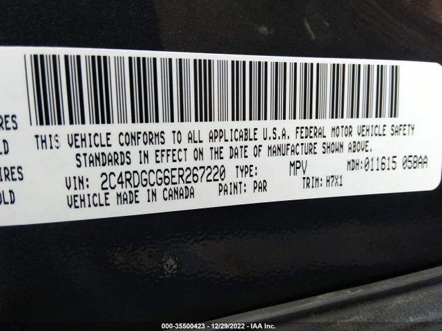 Dodge Grand Caravan Sxt 2014 2C4RDGCG6ER267220 Image 9