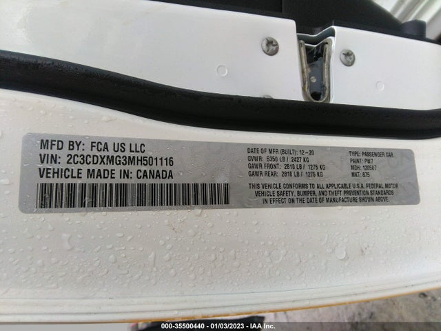 Dodge CHARGER GT 2021 2C3CDXMG3MH501116 Image 9