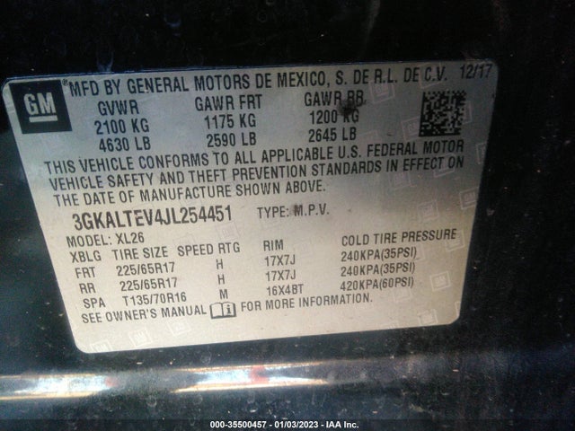 GMC Terrain Sle 2018 3GKALTEV4JL254451 Image 9