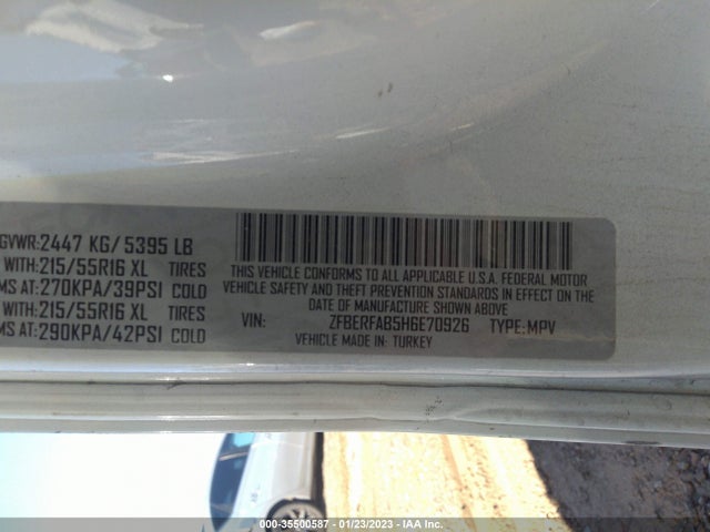 2017 Ram Promaster City, VIN: ZFBERFAB5H6E70926