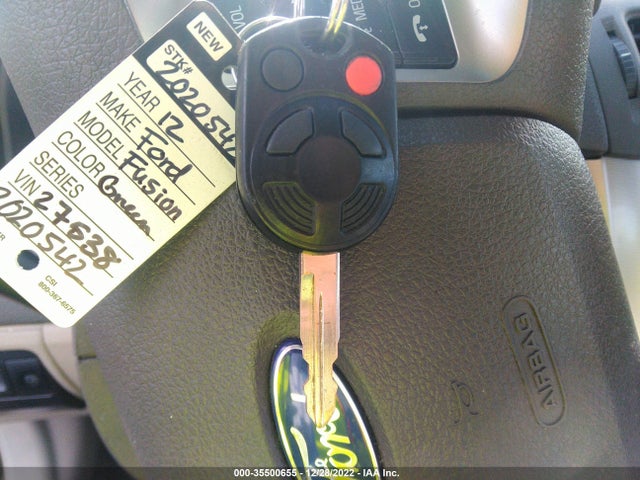 2012 FORD FUSION HYBRID VIN: 3FADP0L35CR327538