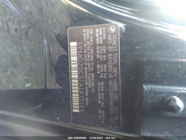 5YMGZ0C57ALK13594 BMW X6 M