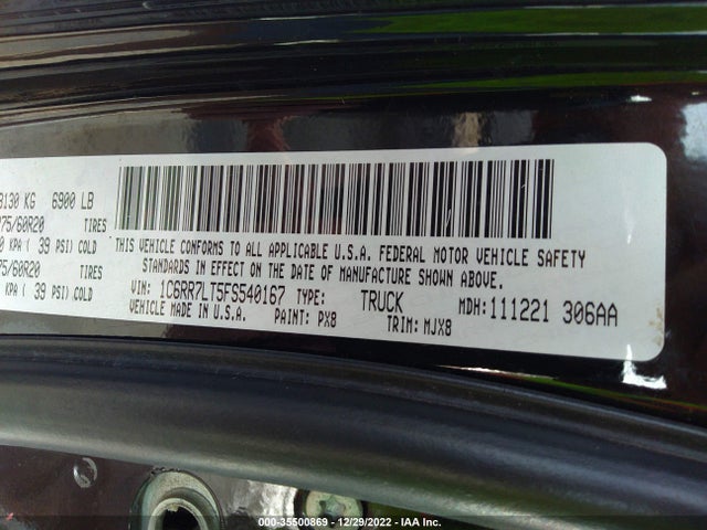 2015 Ram 1500, VIN: 1C6RR7LT5FS540167
