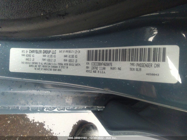 Chrysler 200 S 2015 1C3CCCBBXFN626076 Image 9