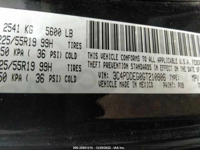 3C4PDDEG0GT210806 Dodge Journey R/t