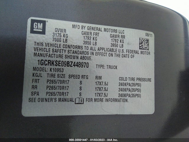 Chevrolet Silverado 1500 Lt 2011 1GCRKSE09BZ448970 Image 10