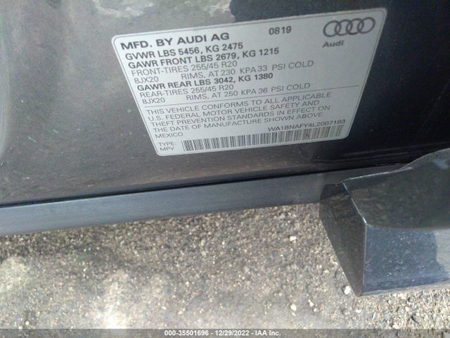 2020 Audi Q5, VIN: WA1BNAFY4L2007193