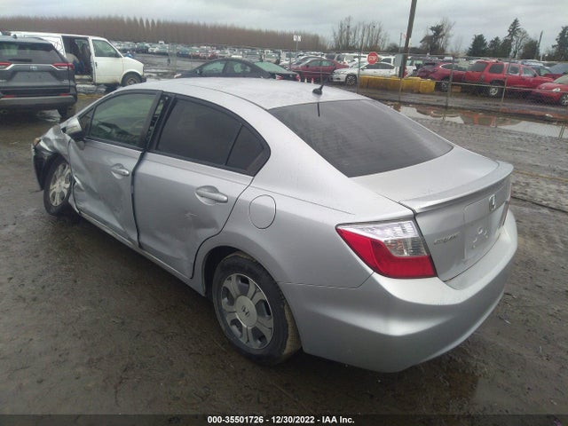 2012 HONDA CIVIC HYBRID VIN: JHMFB4F29CS004494