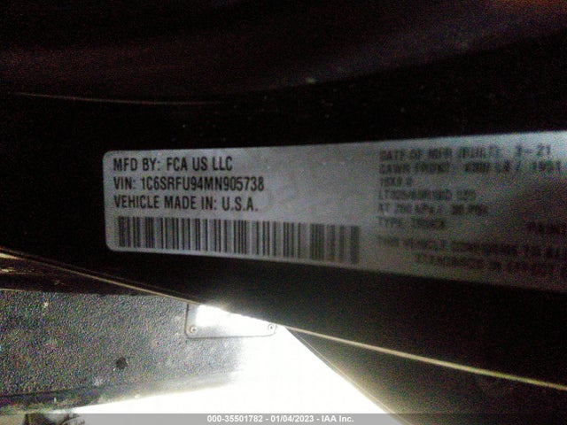1C6SRFU94MN905738 RAM 1500 Trx