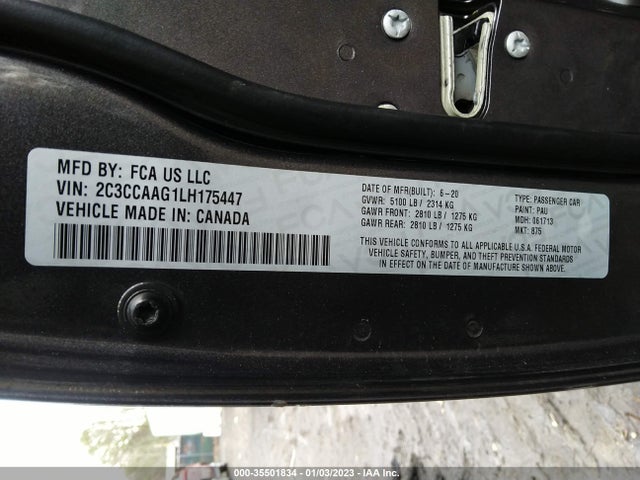 2C3CCAAG1LH175447 Chrysler 300 Touring