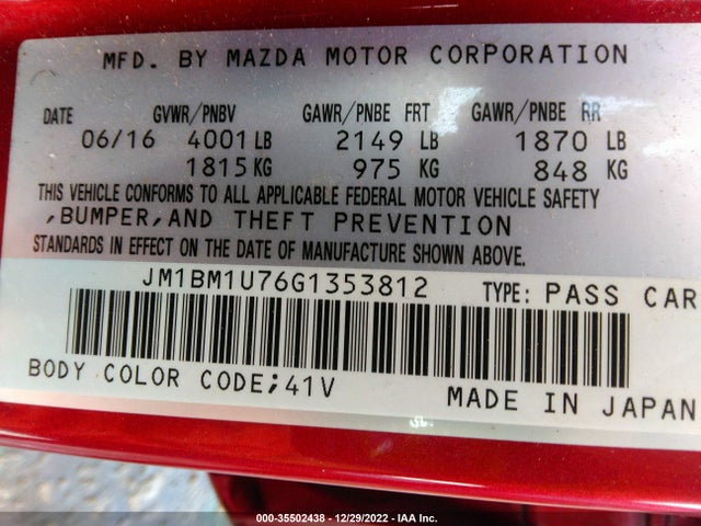Mazda MAZDA3 2016 JM1BM1U76G1353812 Image 10