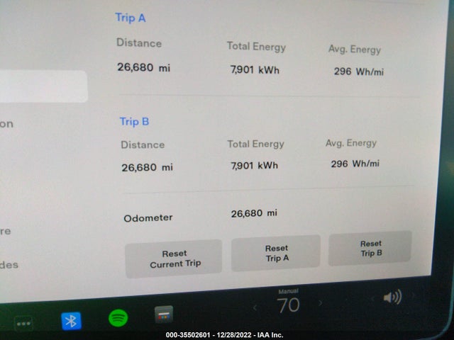 2021 TESLA MODEL Y LONG RANGE VIN: 5YJYGDEE9MF148925