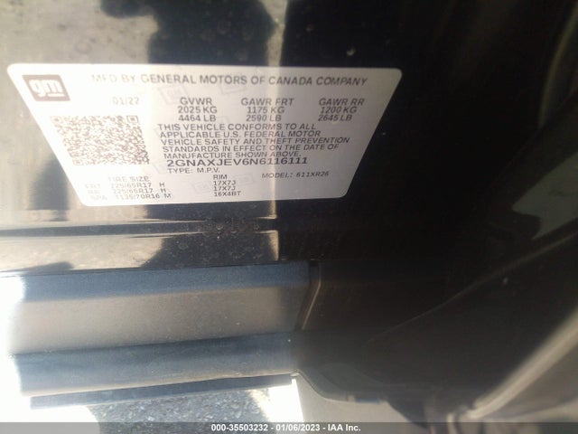 Chevrolet EQUINOX LT 2022 2GNAXJEV6N6116111 Image 9
