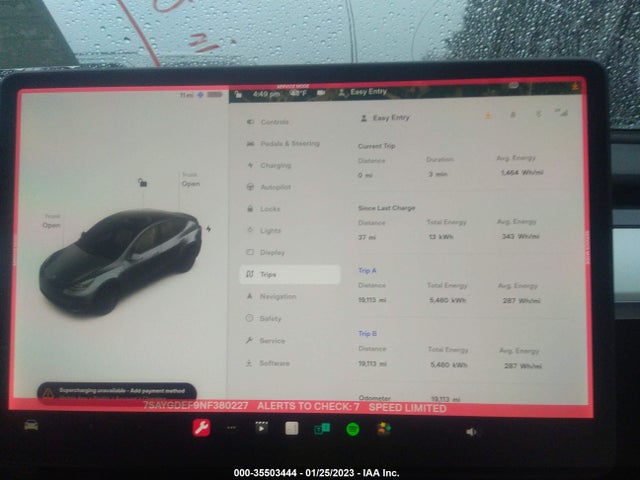 Tesla Model Y Performance 2022 7SAYGDEF9NF380227 Image 9