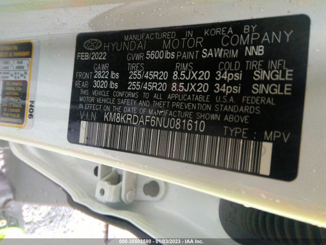2022 Hyundai Ioniq 5, VIN: KM8KRDAF6NU081610
