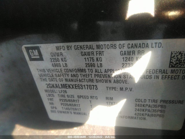 GMC Terrain Sle 2014 2GKALMEKXE6317073 Image 9