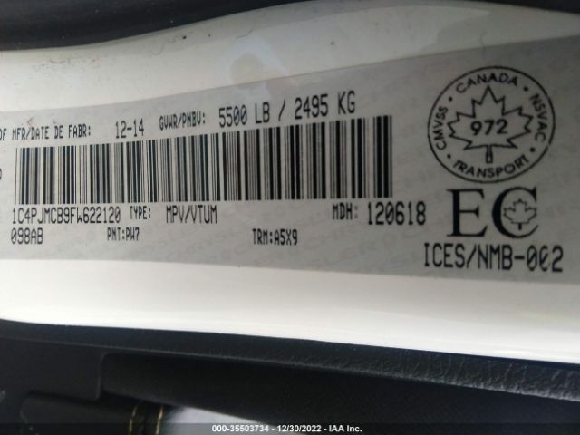 1C4PJMCB9FW622120 Jeep Cherokee North