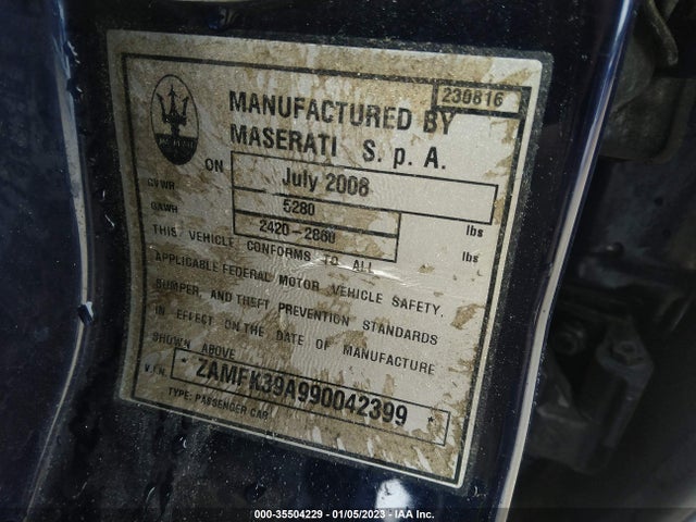 ZAMFK39A990042399 Maserati Quattroporte