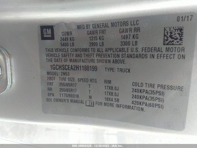 Chevrolet Colorado 2wd Lt 2017 1GCHSCEA2H1188199 Image 10