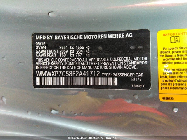 WMWXP7C58F2A41712 Mini COOPER HARDTOP