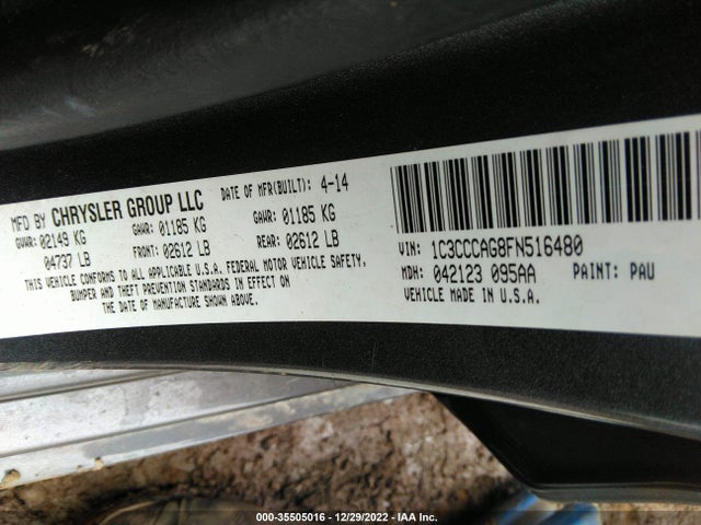 Chrysler 200 Limited 2015 1C3CCCAG8FN516480 Image 9