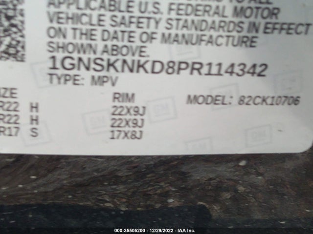 Chevrolet Tahoe Lt 2023 1GNSKNKD8PR114342 Image 9