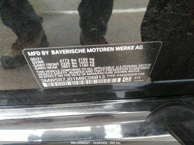 BMW 3 Series 330i Xdrive 2021 аукцион фото