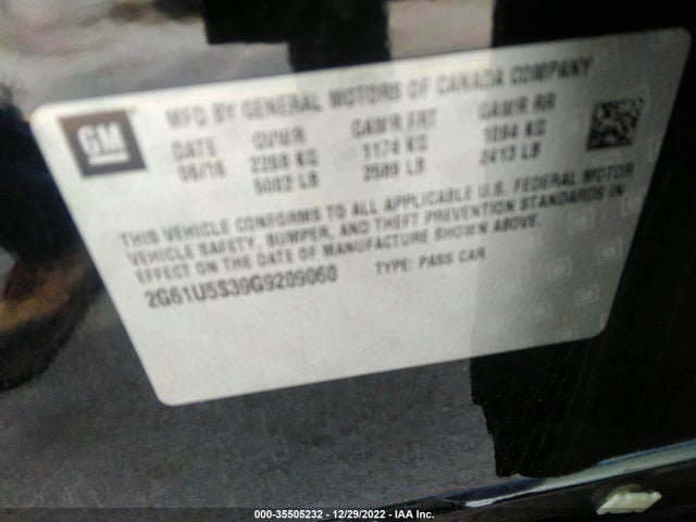 Cadillac Xts Livery Package 2016 2G61U5S39G9209060 Image 9