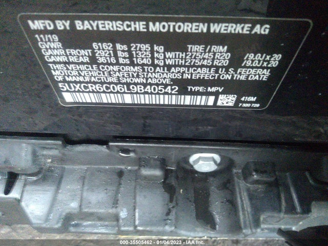 BMW X5 Xdrive40i 2020 аукцион фото