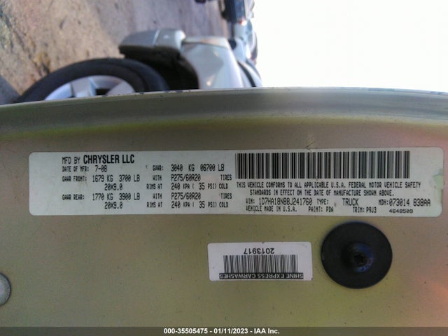 Dodge Ram 1500 Slt 2008 1D7HA18N88J241760 Image 10