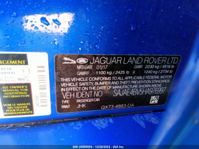 SAJAE4BV5HA976997 Jaguar Xe 35t Prestige
