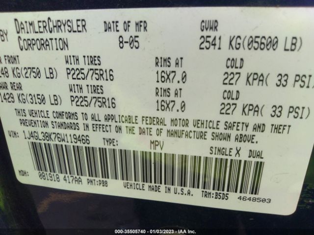 1J4GL38K76W119466 Jeep Liberty Renegade