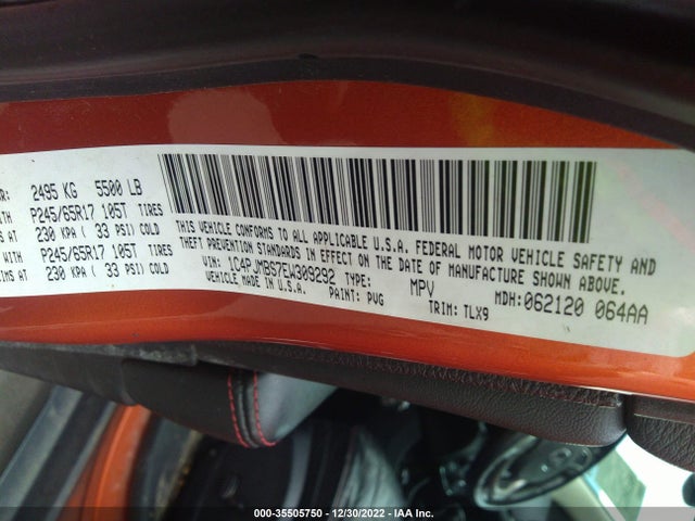 Jeep Cherokee 2014 1C4PJMBS7EW309292 Image 9