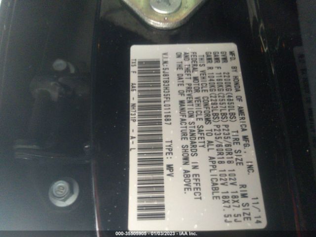 5J8TB3H35FL011687 Acura RDX