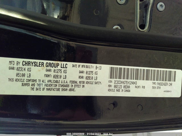 Dodge Charger Sxt 2014 2C3CDXHG7EH124043 Image 10