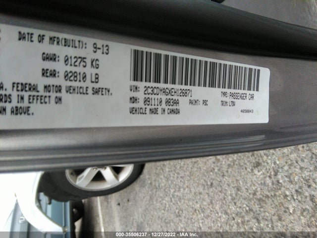 Dodge Challenger Sxt 2014 2C3CDYAGXEH126871 Image 9