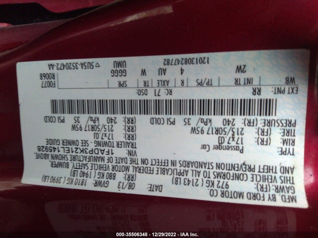 Ford FOCUS SE 2014 1FADP3K21EL145928 Image 9