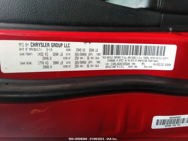 Dodge Durango Sxt 2014 1C4RDJAGXEC455604 Image 9