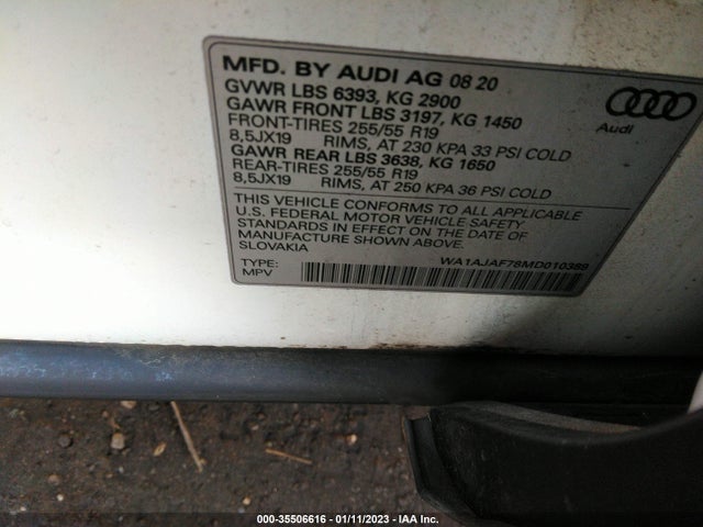 WA1AJAF78MD010389 Audi Q7 PREMIUM