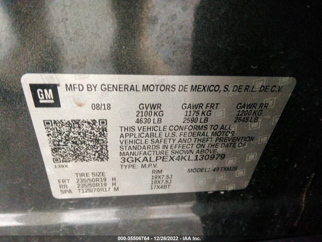 GMC Terrain Slt 2019 3GKALPEX4KL130979 Image 9