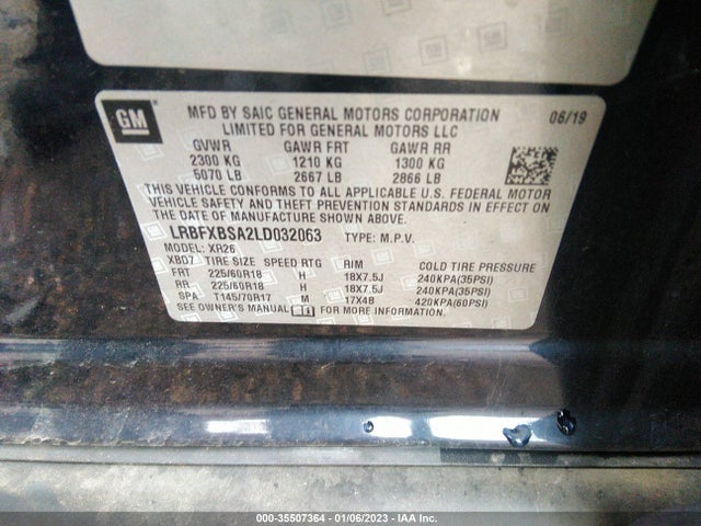 2020 Buick Envision, VIN: LRBFXBSA2LD032063