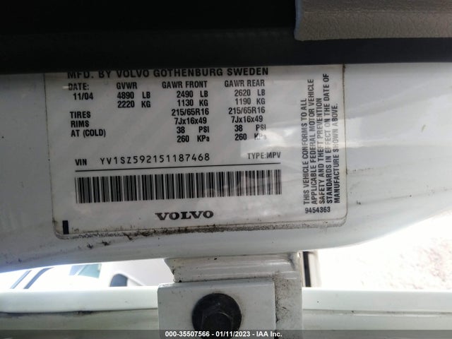 YV1SZ592151187468 Volvo XC70