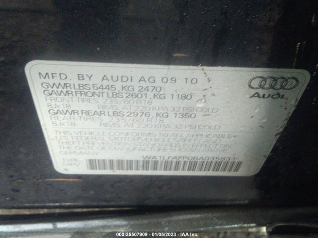 Audi Q5 2.0t Premium Plus 2011 WA1LFAFP0BA035831 Image 10