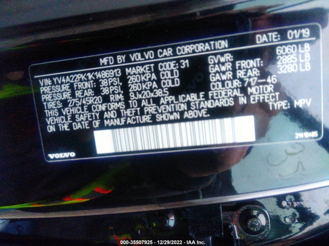 2019 Volvo XC90, VIN: YV4A22PK1K1486913