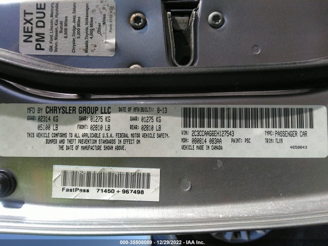 Chrysler 300 2014 2C3CCAAG6EH127543 Image 11