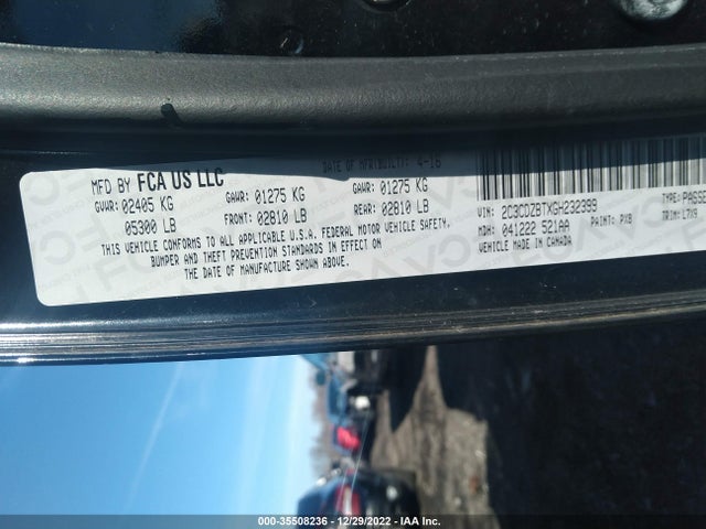 Dodge Challenger R/t 2016 2C3CDZBTXGH232399 Image 9