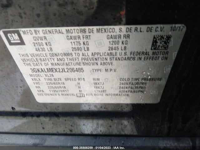 GMC Terrain Sle 2018 3GKALMEX2JL206485 Image 9