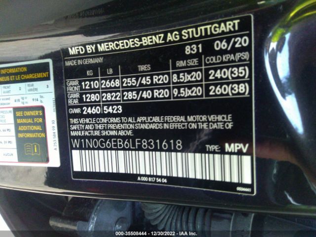 W1N0G6EB6LF831618 Mercedes-Benz Glc Amg Glc 43