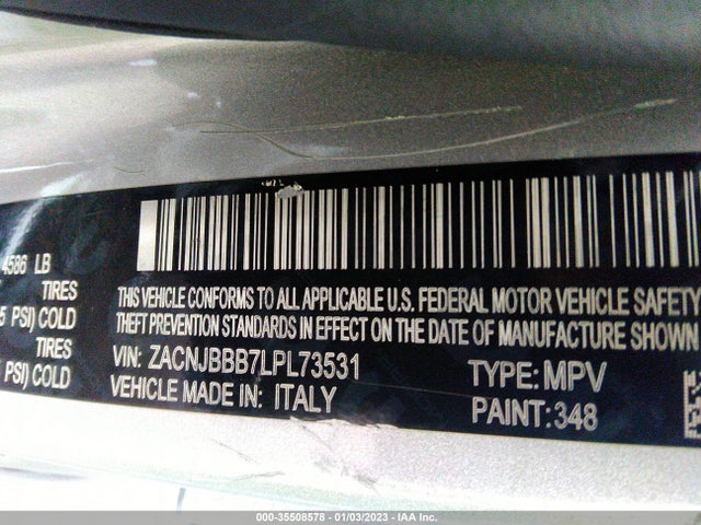 ZACNJBBB7LPL73531 Jeep Renegade Altitude